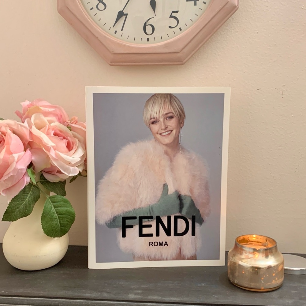 Fendi Roma Fur Collection Look Book Posters Fashion Boutique Display Art